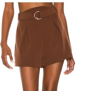 Camila Coelho brown paper bag style short. Never worn. Size medium or 28